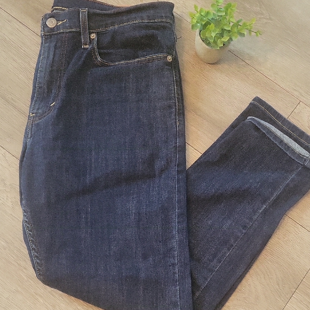 Levi's Dark Indigo Slim Jeans W 34 L 30 Mens